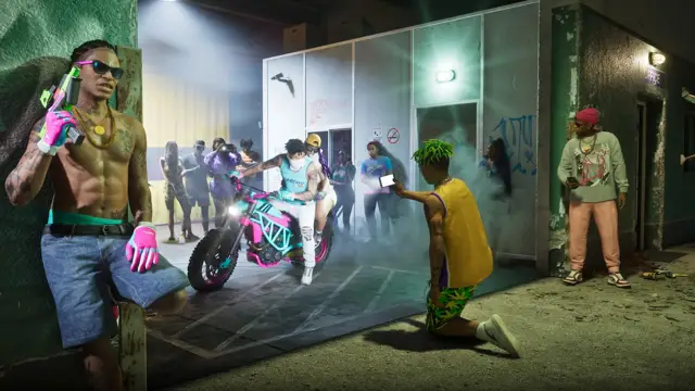 GTA 6: vice city e leonida (imagem oficial da Rockstar Games)