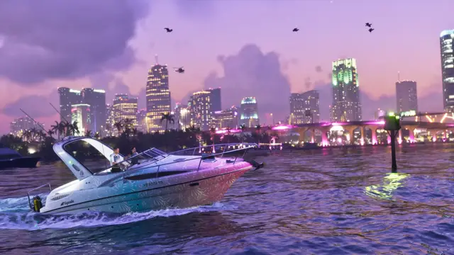 GTA 6: vice city e leonida (imagem oficial da Rockstar Games)