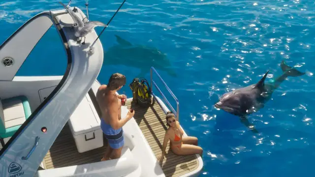 GTA 6: vice city e leonida (imagem oficial da Rockstar Games)
