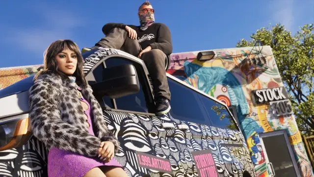 GTA 6: vice city e leonida (imagem oficial da Rockstar Games)