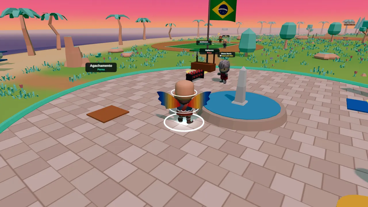 Zona Segura com a bandeira do Brasil